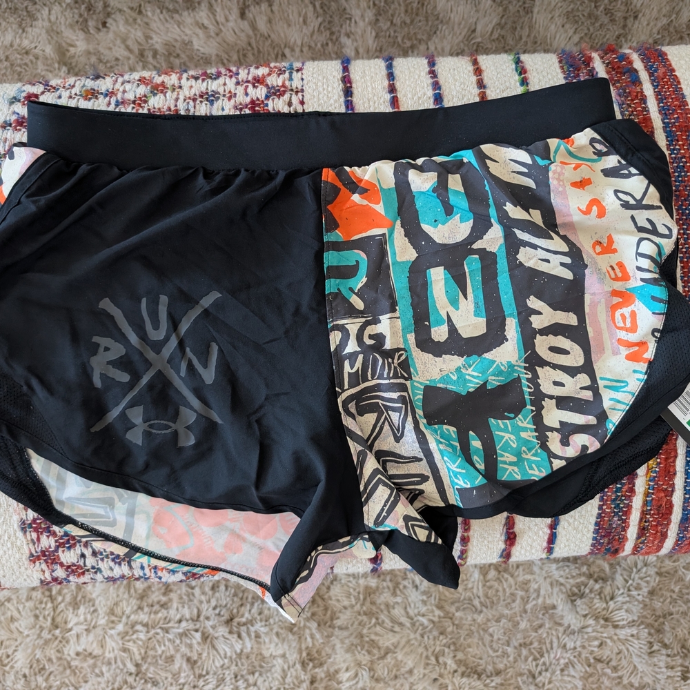 Colorful Graphic Running Shorts